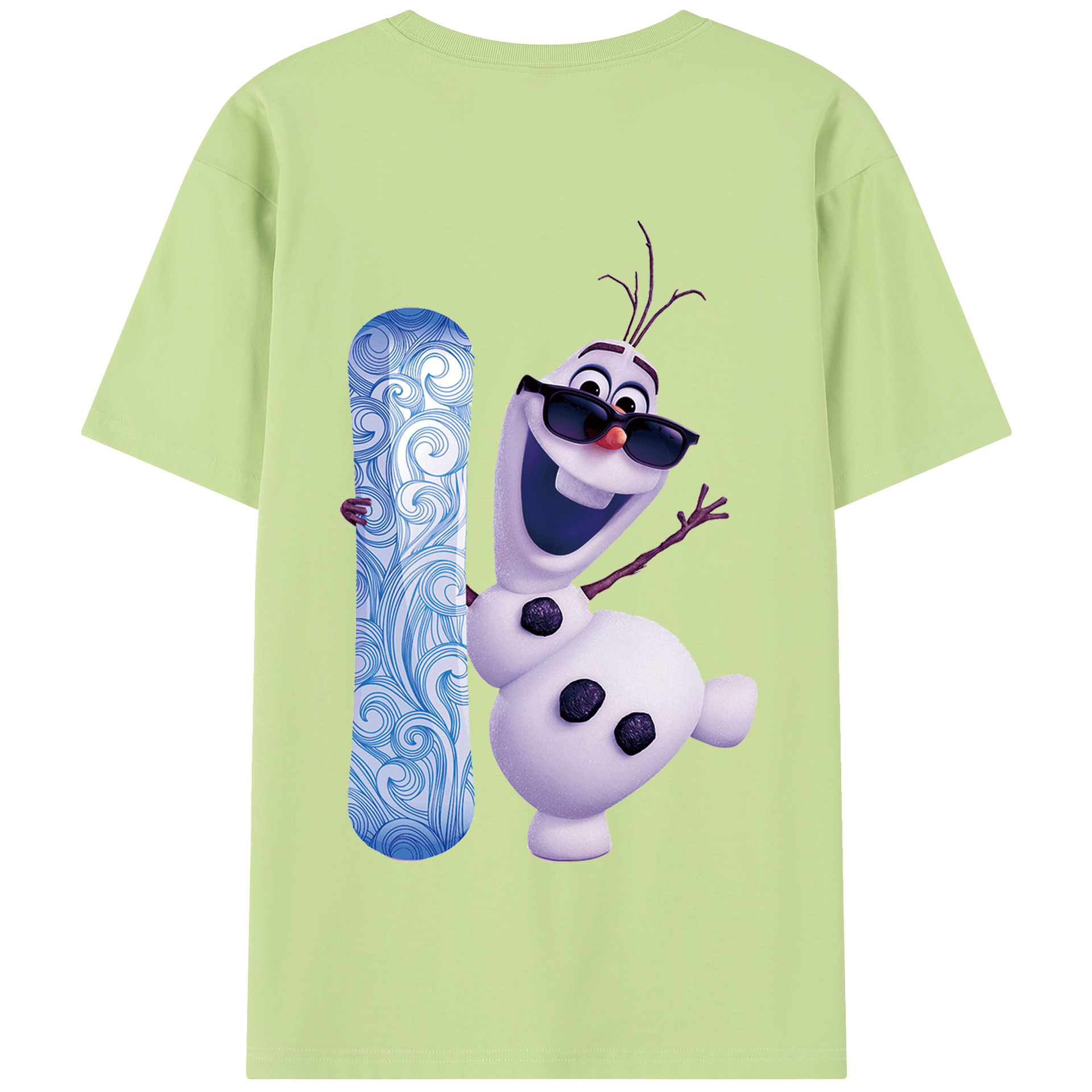 （画像用） アナと雪の女王 アンナ エルサ Frozen Anna Elsa 綿100％半袖Tシャツ（背面プリント）